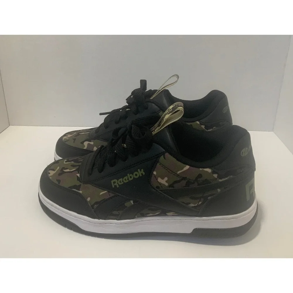 Reebok Heelys Camo Black Olive Green Roller Shoes Mens 6 Wide RBKH223540